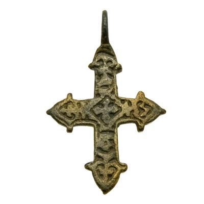 10th - 12th Century Byzantine bronze cross