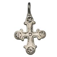 Byzantine Empire 8th-10th century, silver cross pendant.