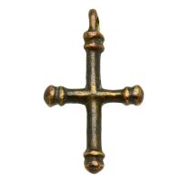 Byzantine Empire 7th-11th century, bronze cross pendant.