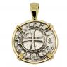 1163-1188 Crusader Cross Coin in gold Pendant