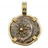 Holy Land Widows Mite in gold pendant