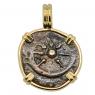 Holy Land Widows Mite in gold pendant