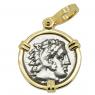 325-323 BC Alexander the Great coin in gold pendant