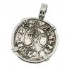 Antioch Crusader denier in white gold pendant