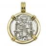 1275-1280 Jesus Christ grosso in gold pendant