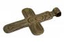 Eastern Roman Jesus Christ bronze cross