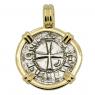 1163-1188 Crusader Cross Coin in gold Pendant