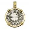 1163-1188 Crusader Cross Coin in gold Pendant