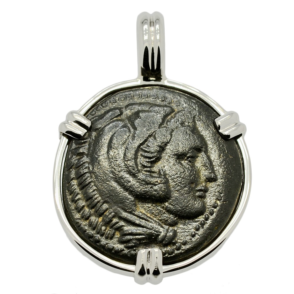 Lifetime Alexander the Great Bronze Coin Jewelry