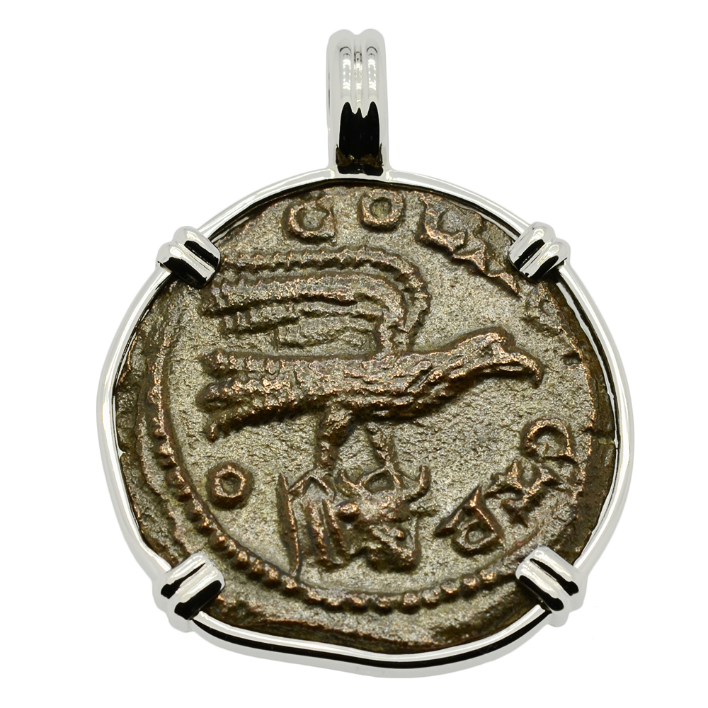Ancient Roman Eagle and Tyche Coin Jewelry