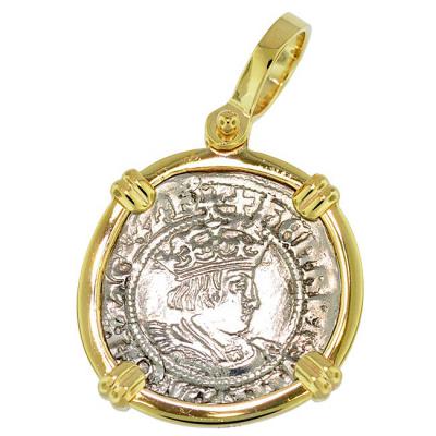 Henry VIII King of England Groat Coin Necklace