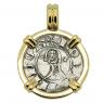 Antioch Crusader Cross denier in gold pendant