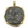 976-1025 Jesus Christ coin in gold pendant