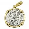 1198-1219 King Levon I coin in gold pendant