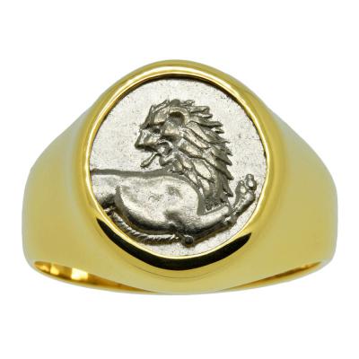 Antique English 18k Gold Signet Ring With a Lion - Etsy