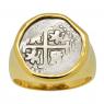 1720-1729 Spanish coin in gold men's ring